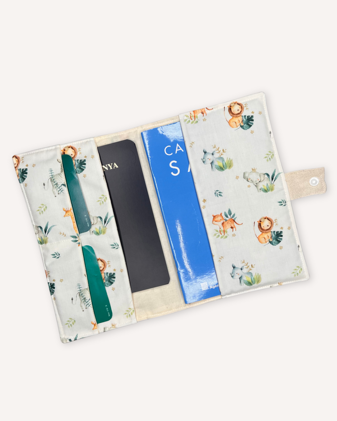 Portadocumentos bebé · Estampado Vehículos
