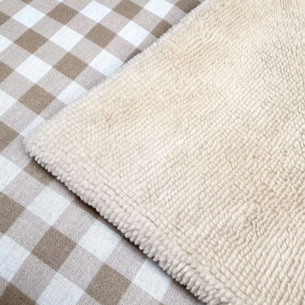 Mantita de bebé para capazo y cochecito Vichy arena