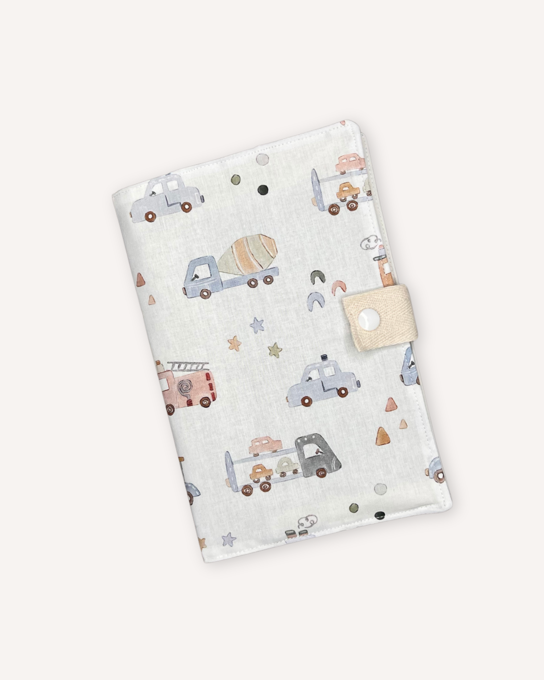 Portadocumentos bebé · Estampado Vehículos