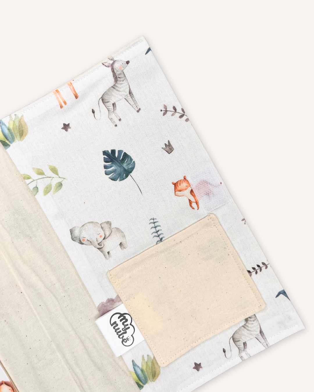 Portapañales bebé · Estampado animales selva