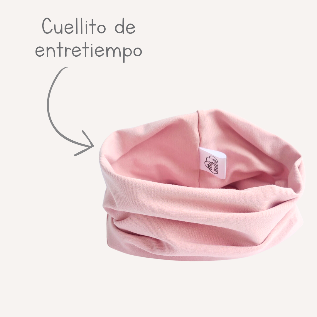 Cuello de Entretiempo Rosa