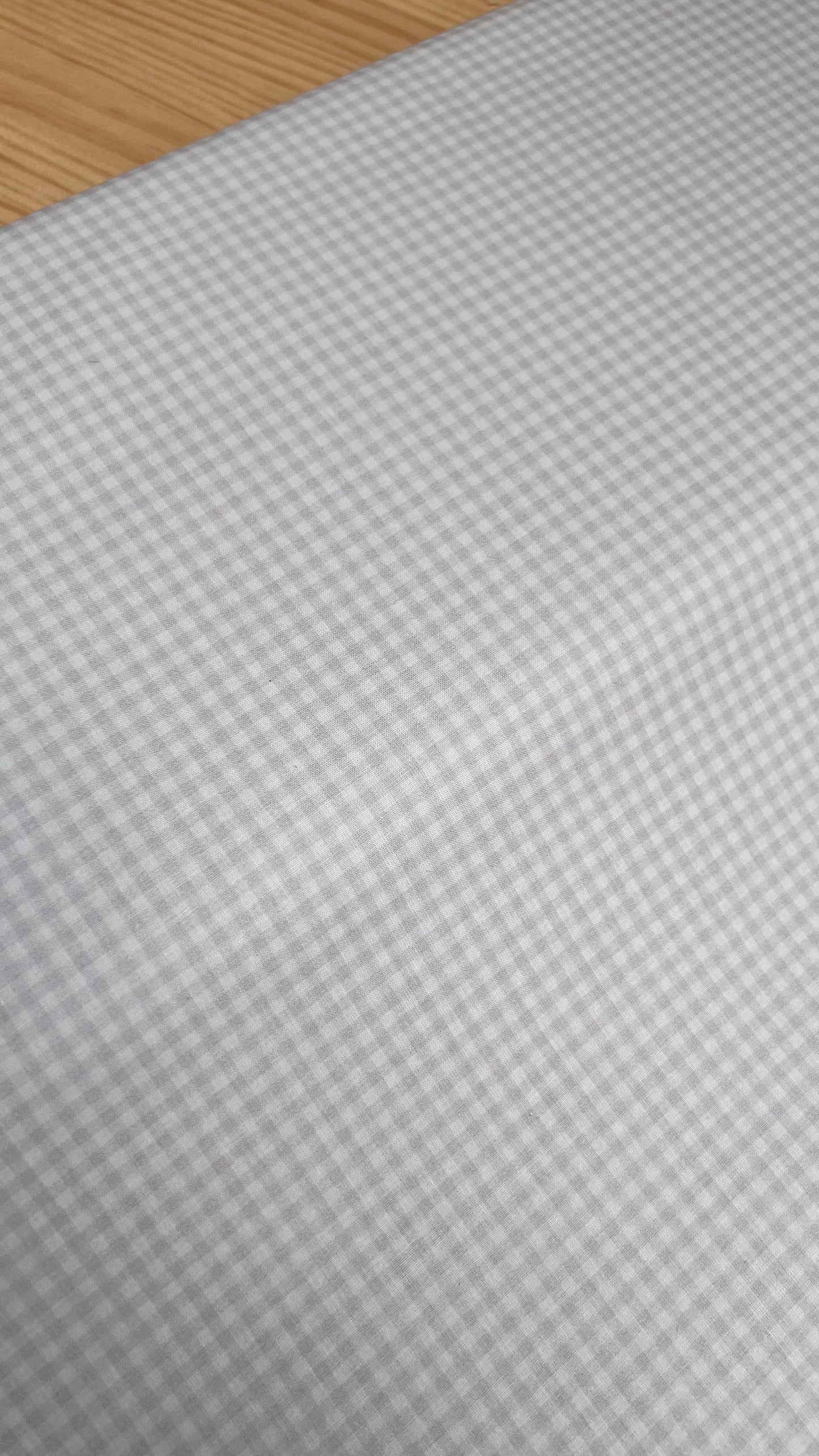 Tela popelin mini vichy gris