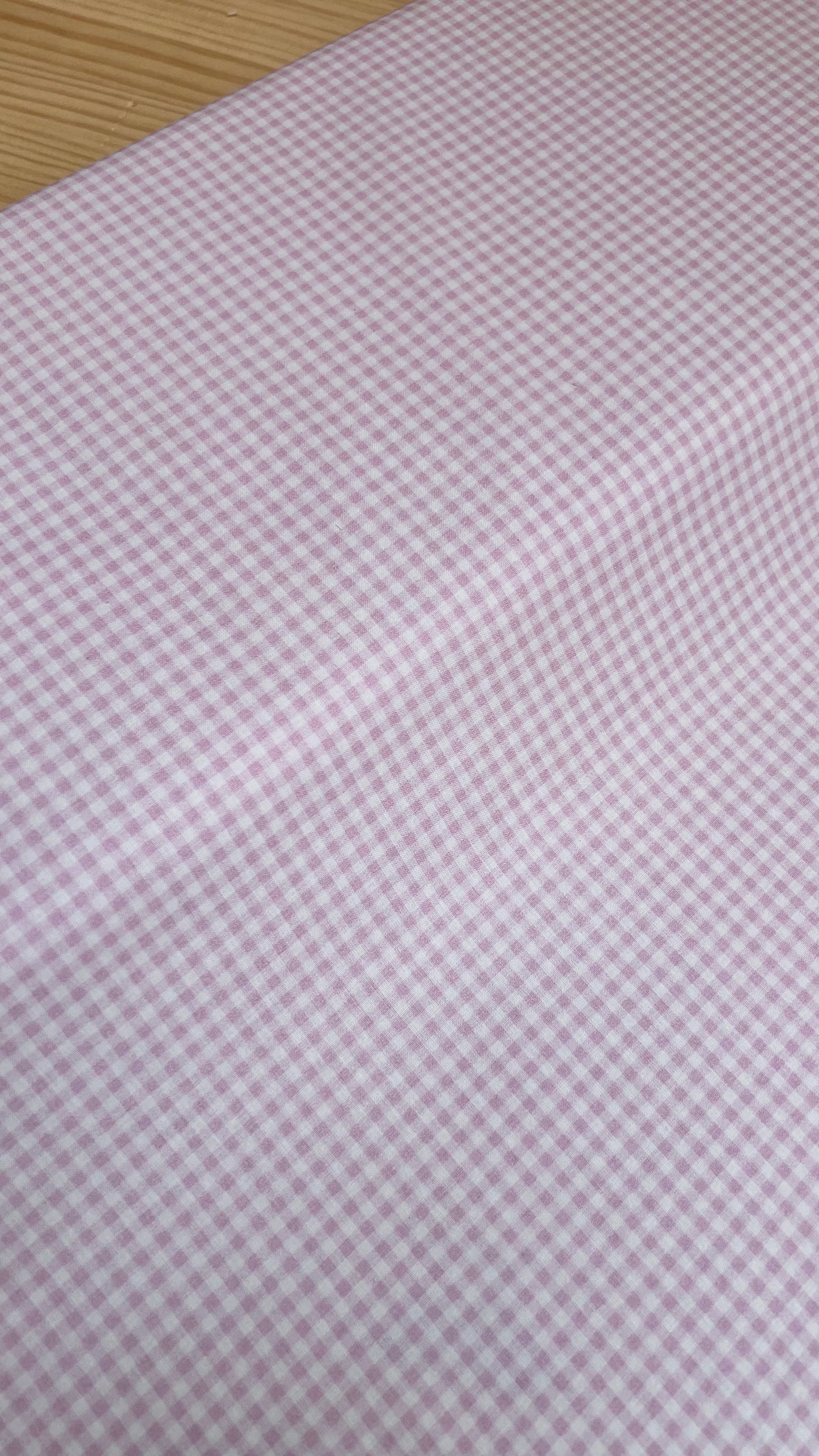 Tela popelin mini Vichy rosa