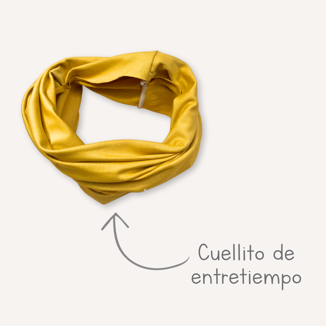 Cuello de Entretiempo mostaza