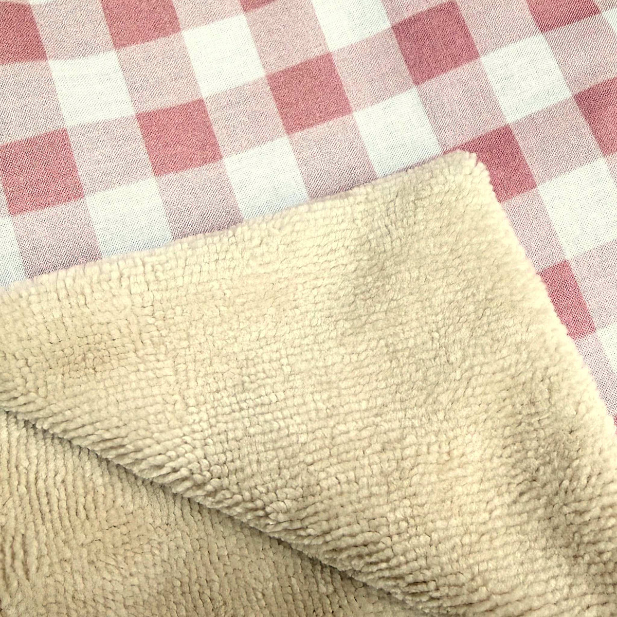 Mantita de bebé para capazo y cochecito Vichy rosa
